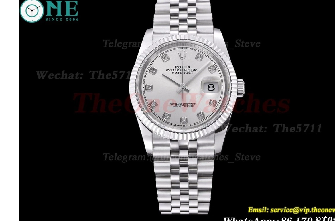 Datejust 36mm GMF Silver 904L Dia 126234 SS SS VR3235 Jubilee 0307